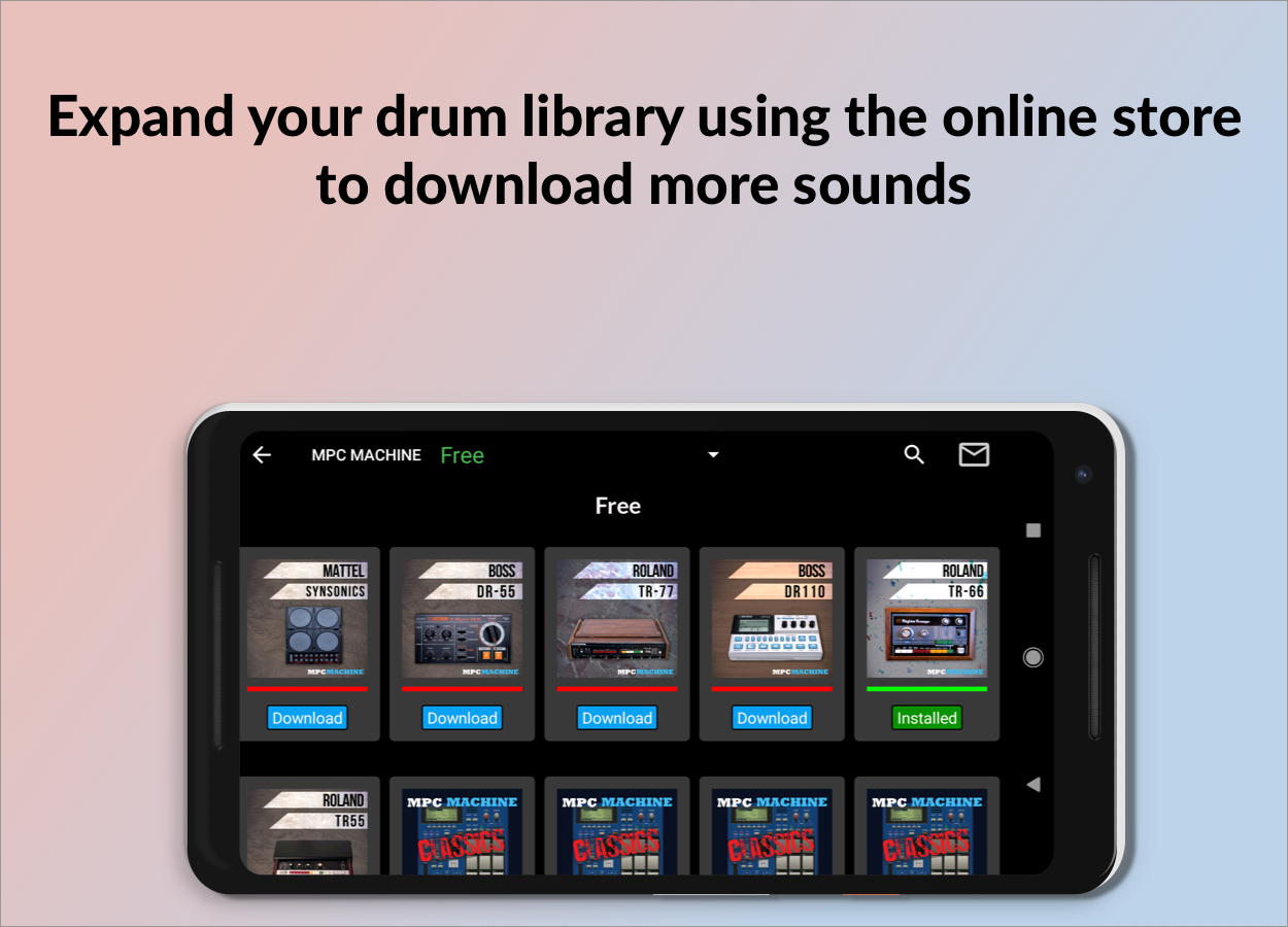 اسکرین شات 4 برنامه MPC Machine - Drum Sampler