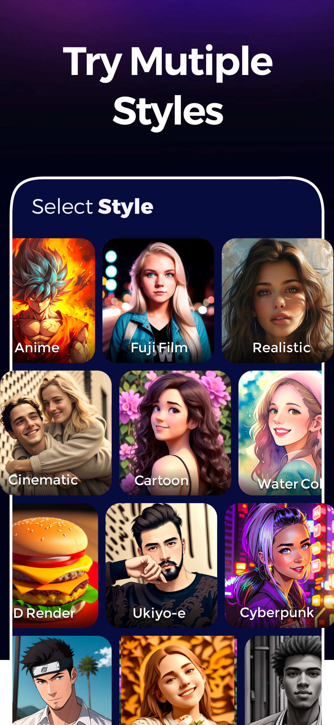 اسکرین شات 4 برنامه Umagic AI - AI Art Generator