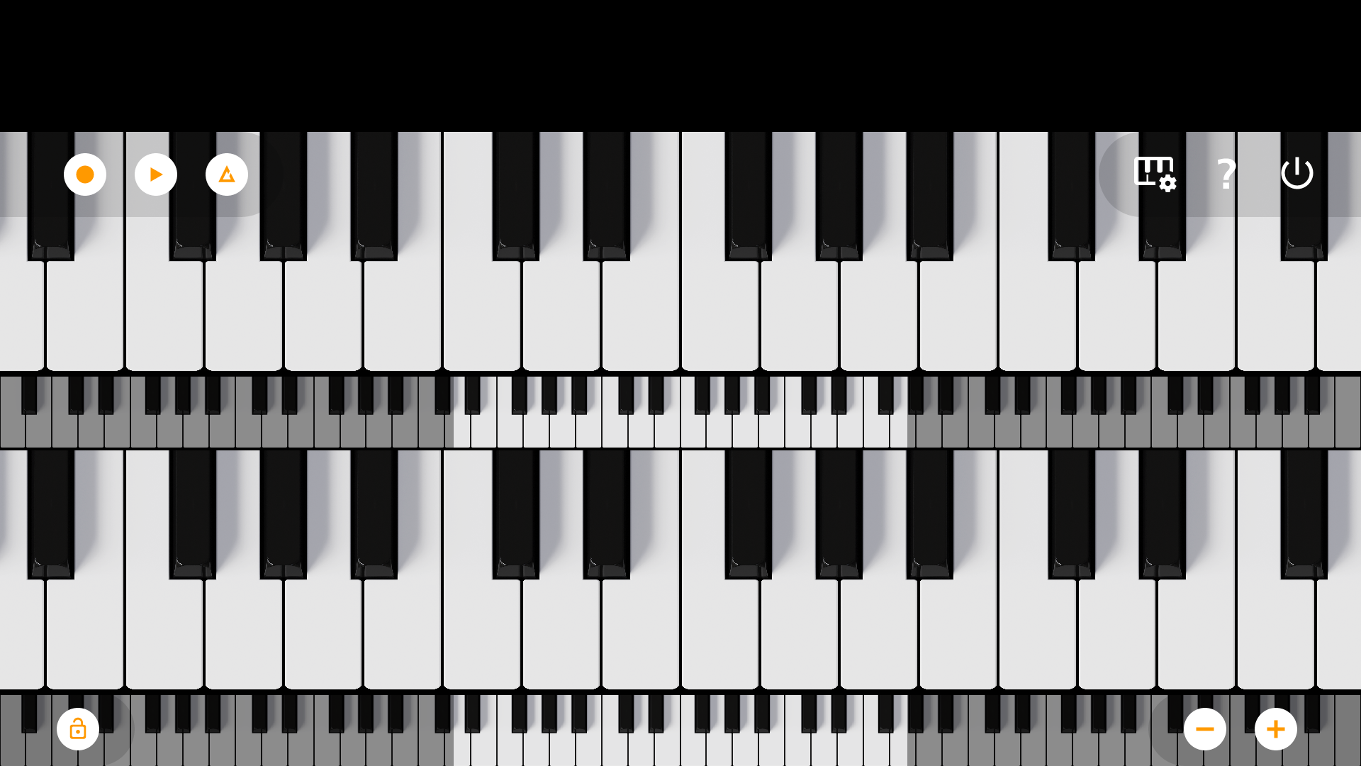 اسکرین شات 8 برنامه Mini Piano Lite