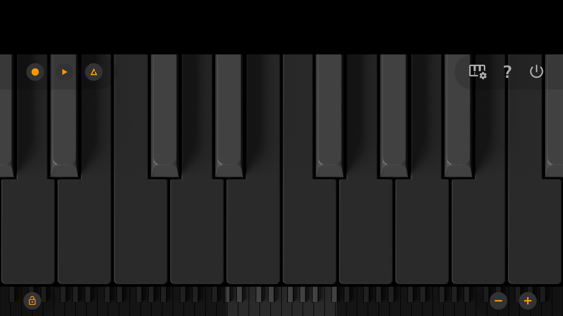 اسکرین شات 2 برنامه Mini Piano Lite