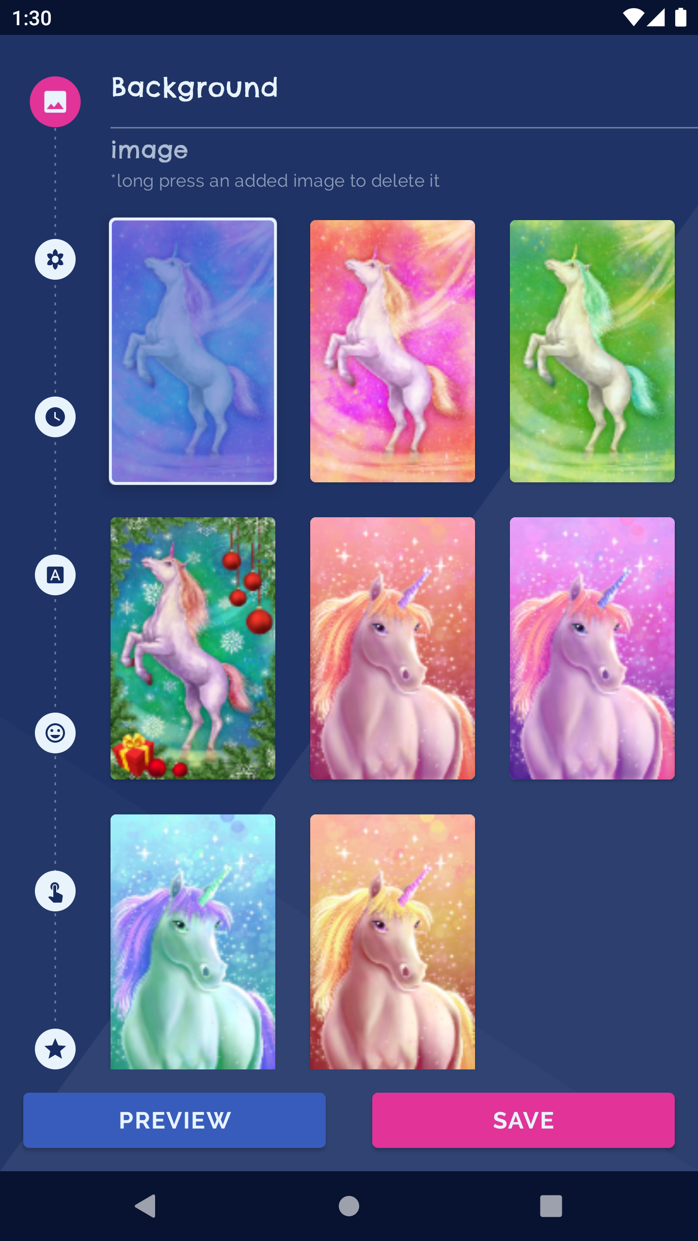 اسکرین شات 1 برنامه Unicorn Fantasy Live Wallpaper