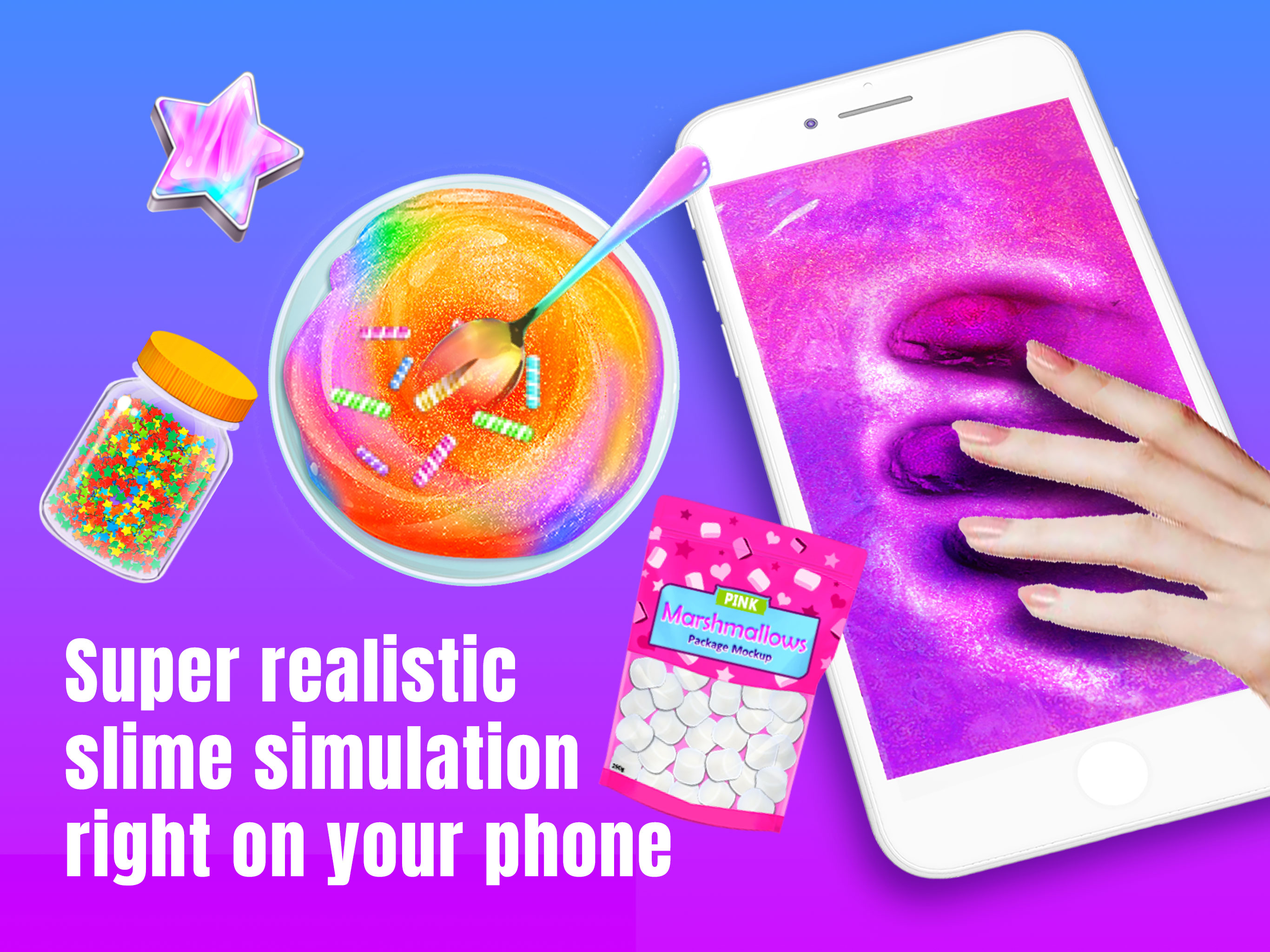 اسکرین شات 4 برنامه Slime Games for Teens