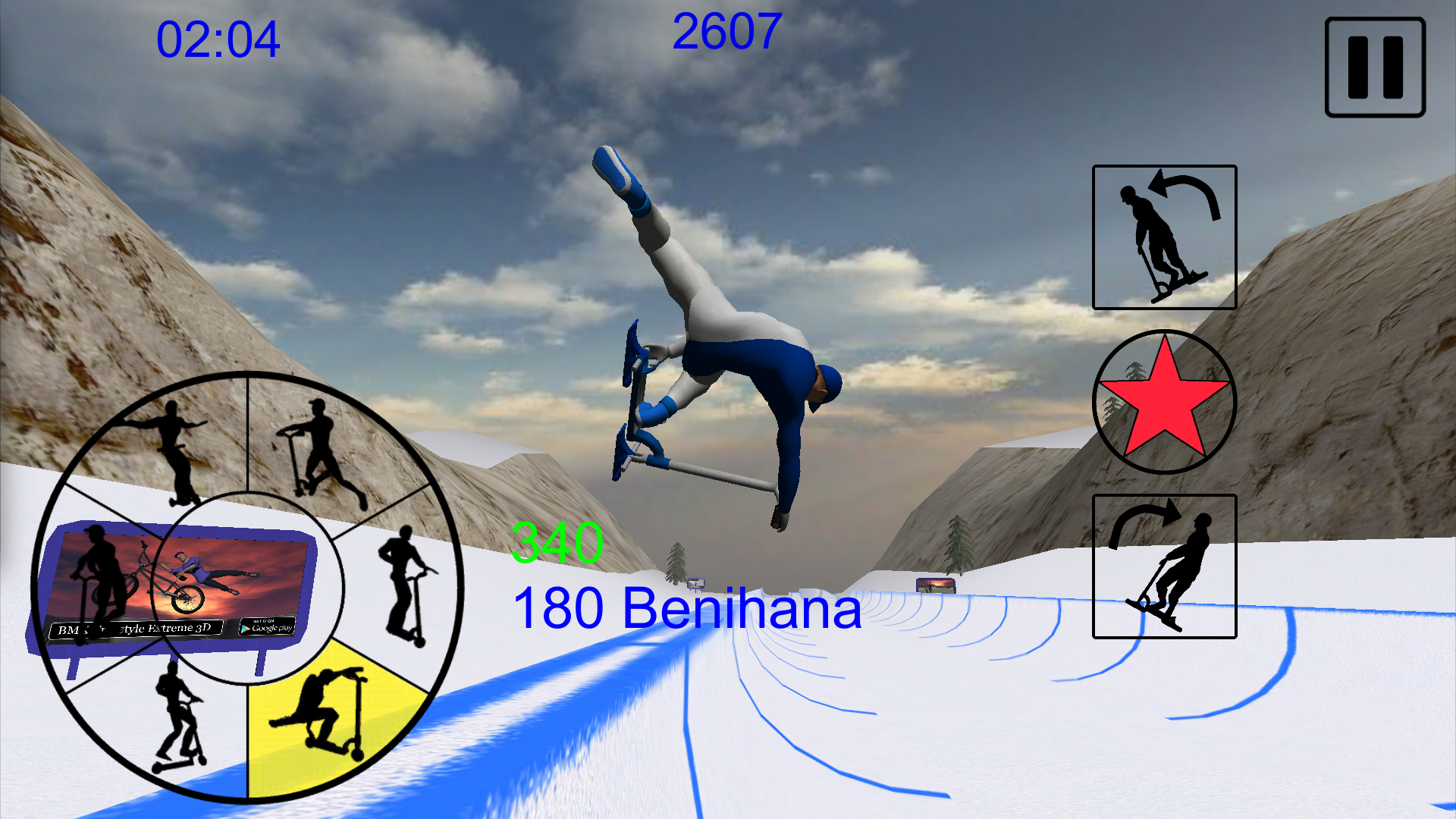اسکرین شات 3 بازی Snowscooter Freestyle Mountain