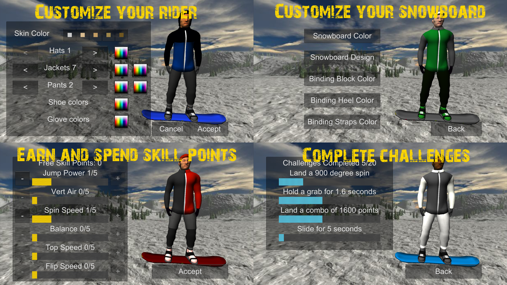 اسکرین شات 4 بازی Snowboard Freestyle Mountain