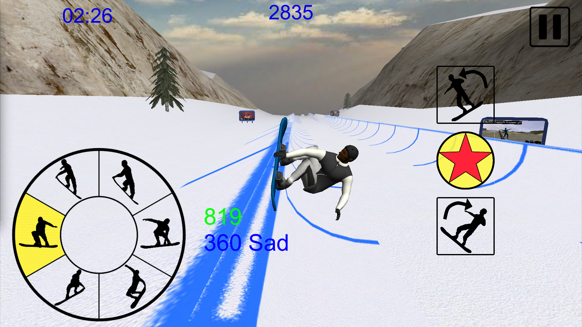 اسکرین شات 3 بازی Snowboard Freestyle Mountain
