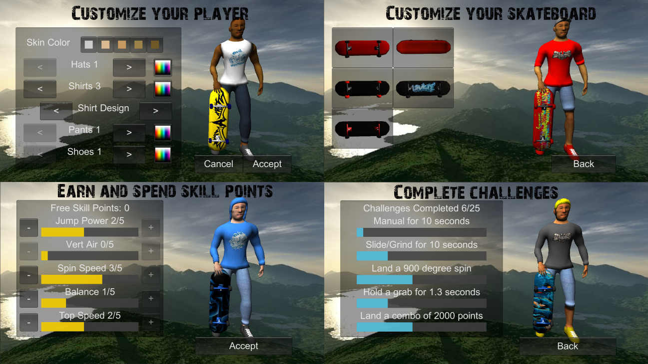 اسکرین شات 5 بازی Skating Freestyle Extreme 3D