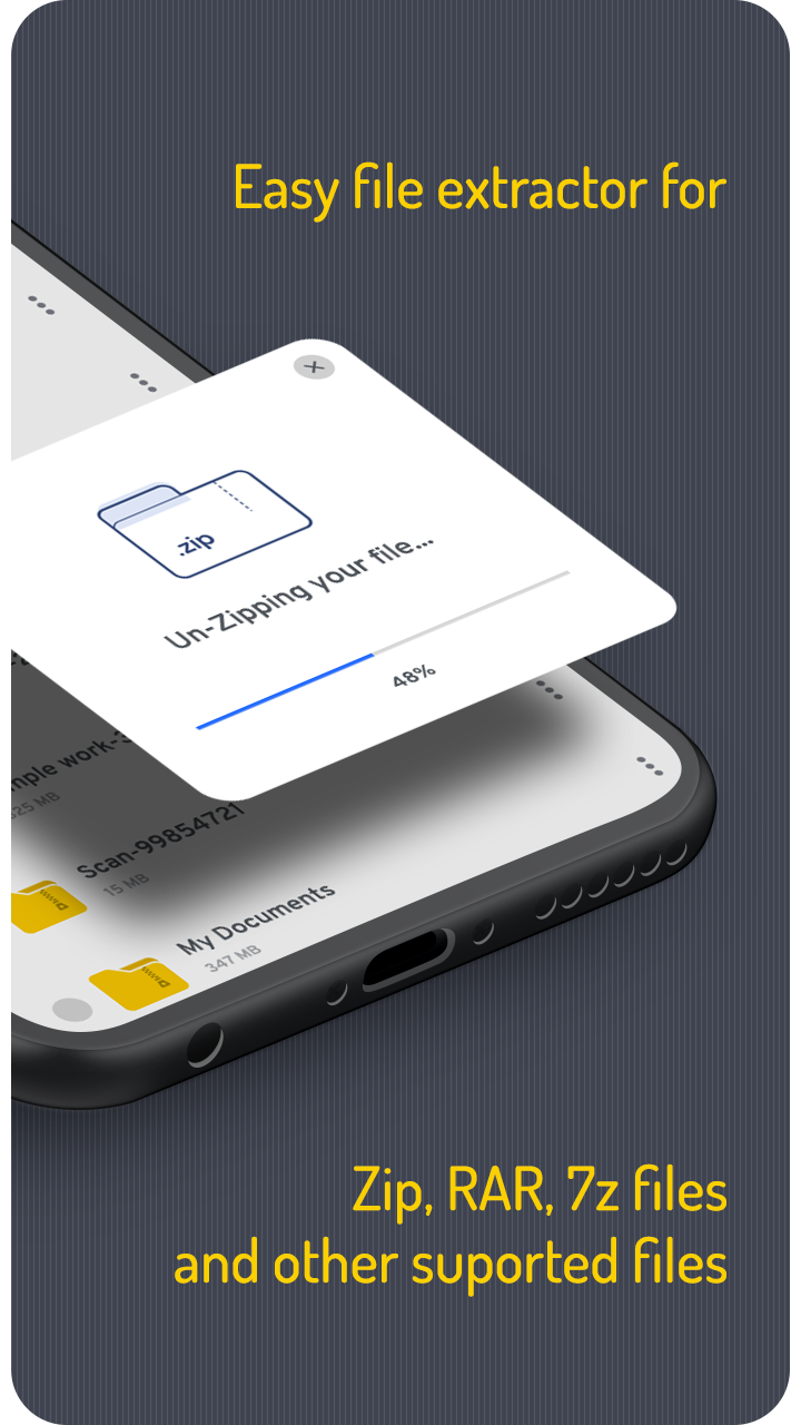 اسکرین شات برنامه Zip File Reader : Zip, Unzip 6