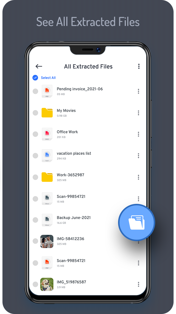 اسکرین شات برنامه Zip File Reader : Zip, Unzip 8