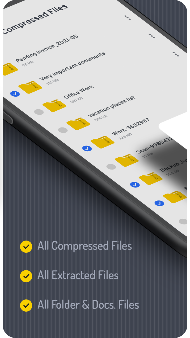 اسکرین شات برنامه Zip File Reader : Zip, Unzip 5