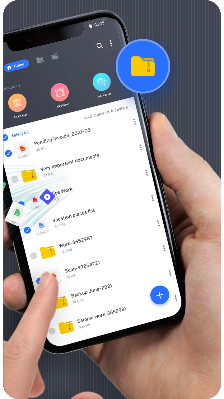 اسکرین شات برنامه Zip File Reader : Zip, Unzip 2