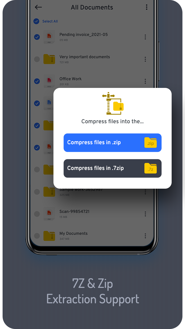 اسکرین شات برنامه Zip File Reader : Zip, Unzip 4