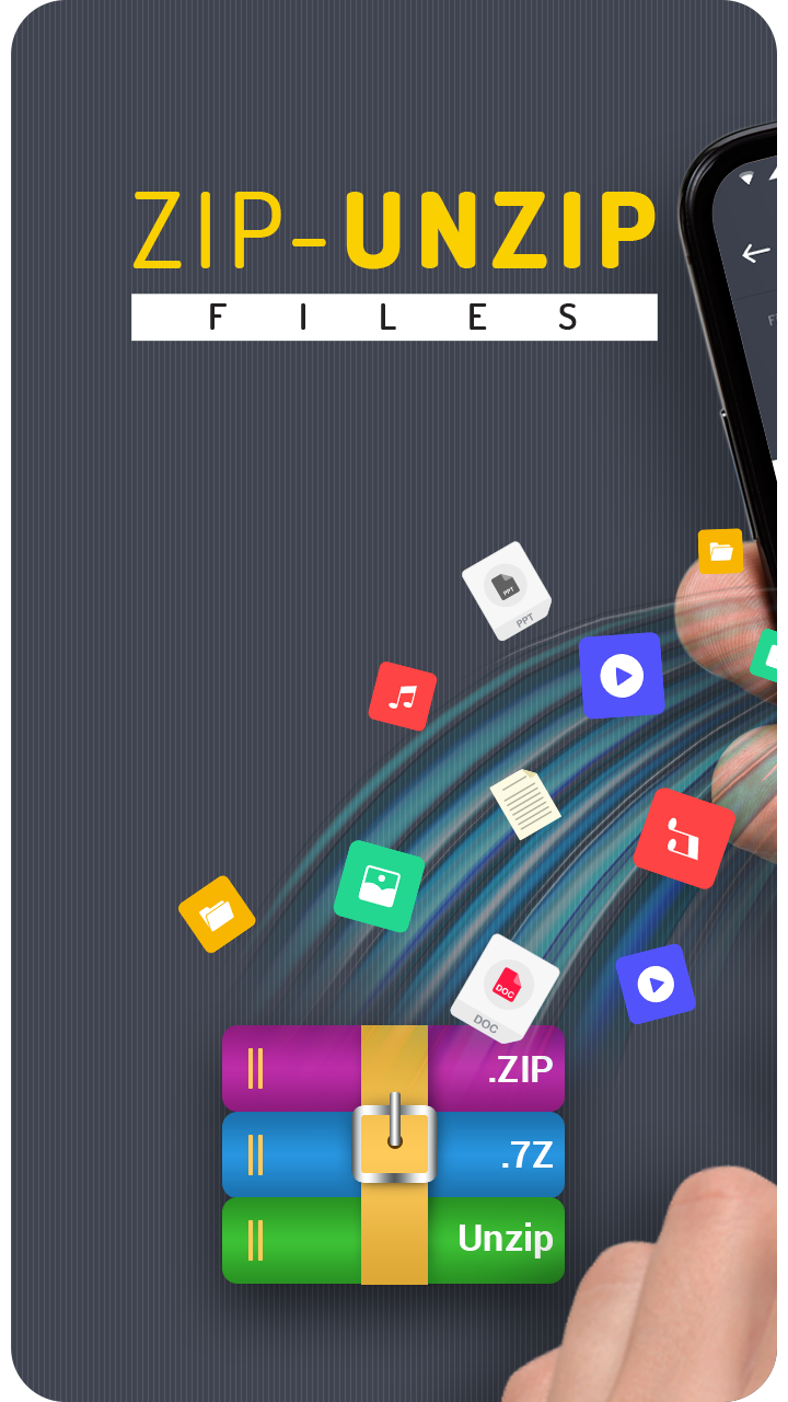 اسکرین شات برنامه Zip File Reader : Zip, Unzip 1