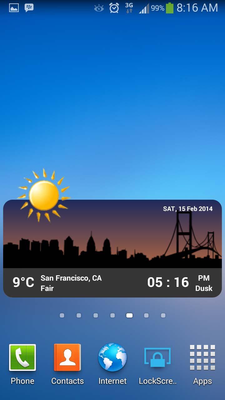 اسکرین شات 4 برنامه Metro Clock & Weather
