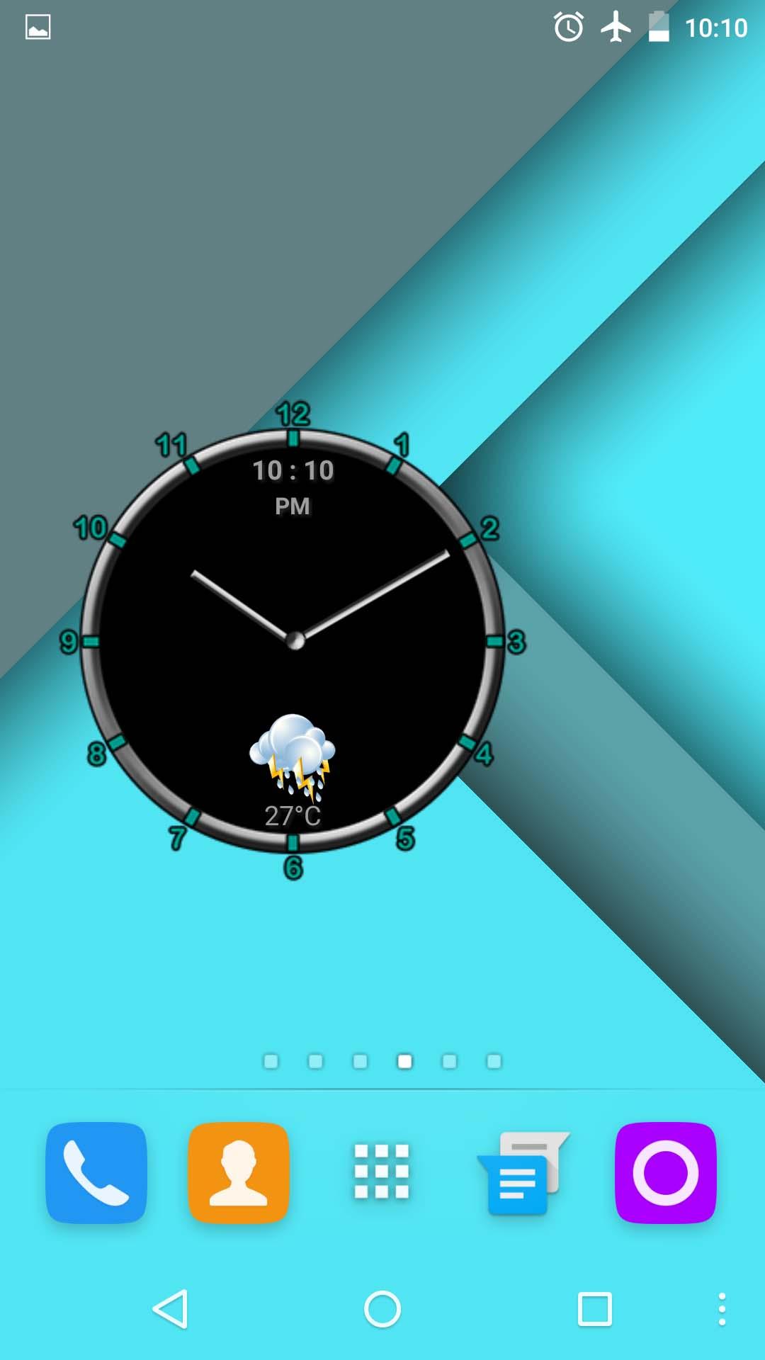 اسکرین شات 2 برنامه Super Clock & Weather