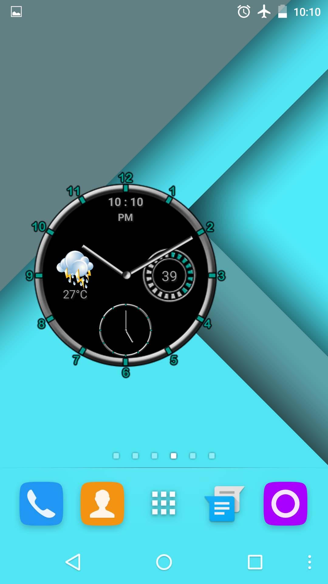 اسکرین شات 1 برنامه Super Clock & Weather