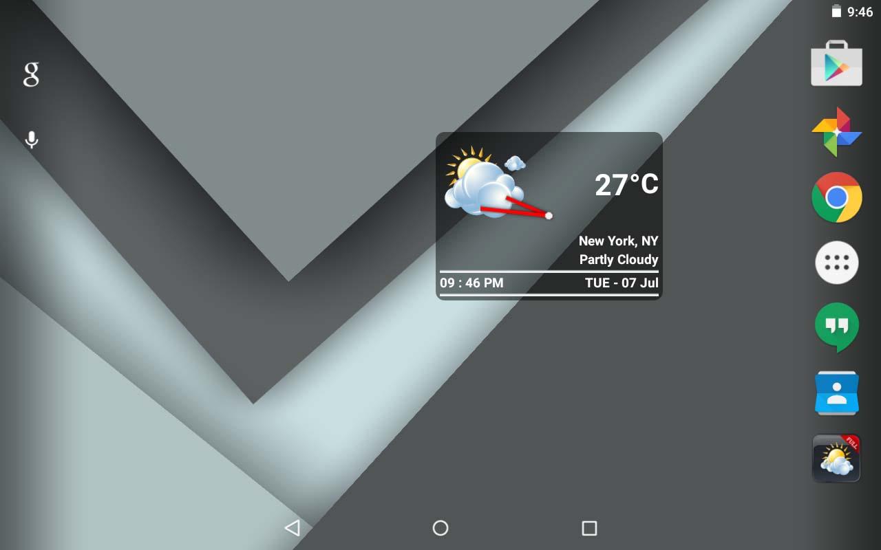 اسکرین شات 1 برنامه Boxy Clock & Weather