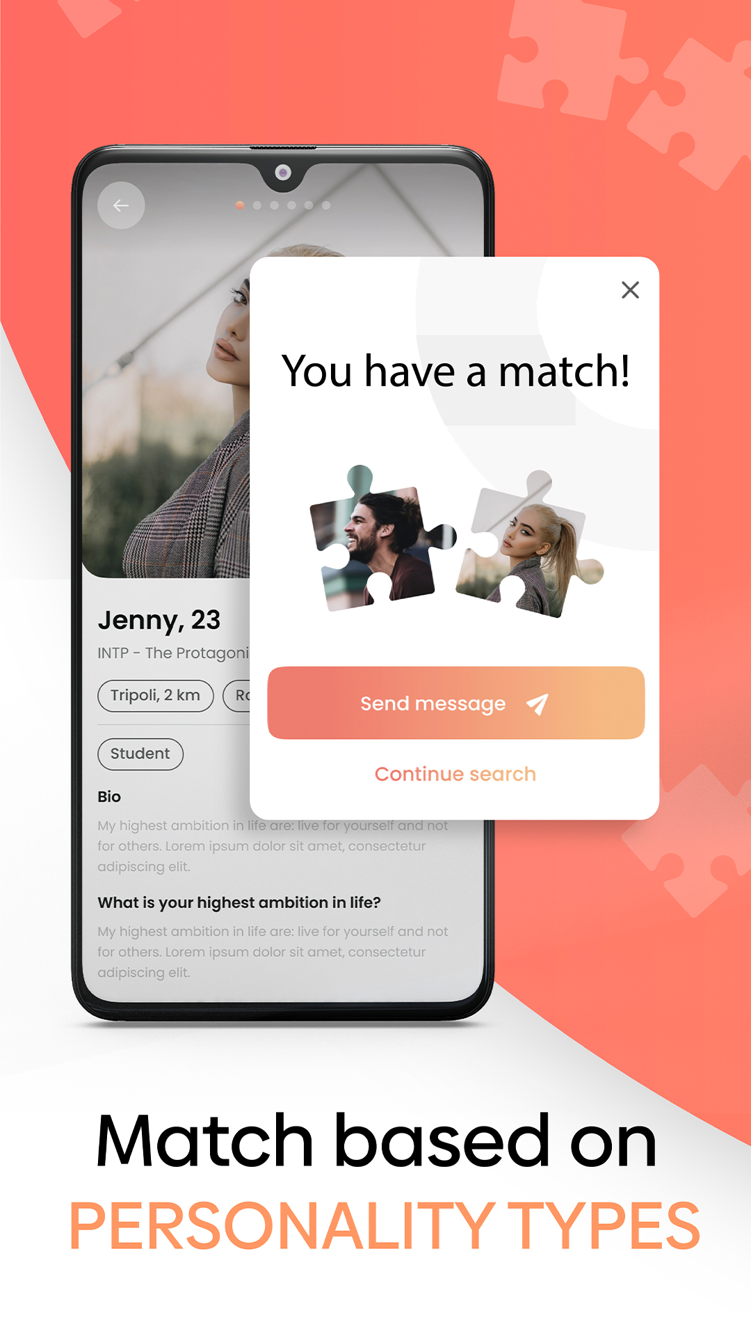 اسکرین شات 1 برنامه Ur My Type - Dating. Friends.