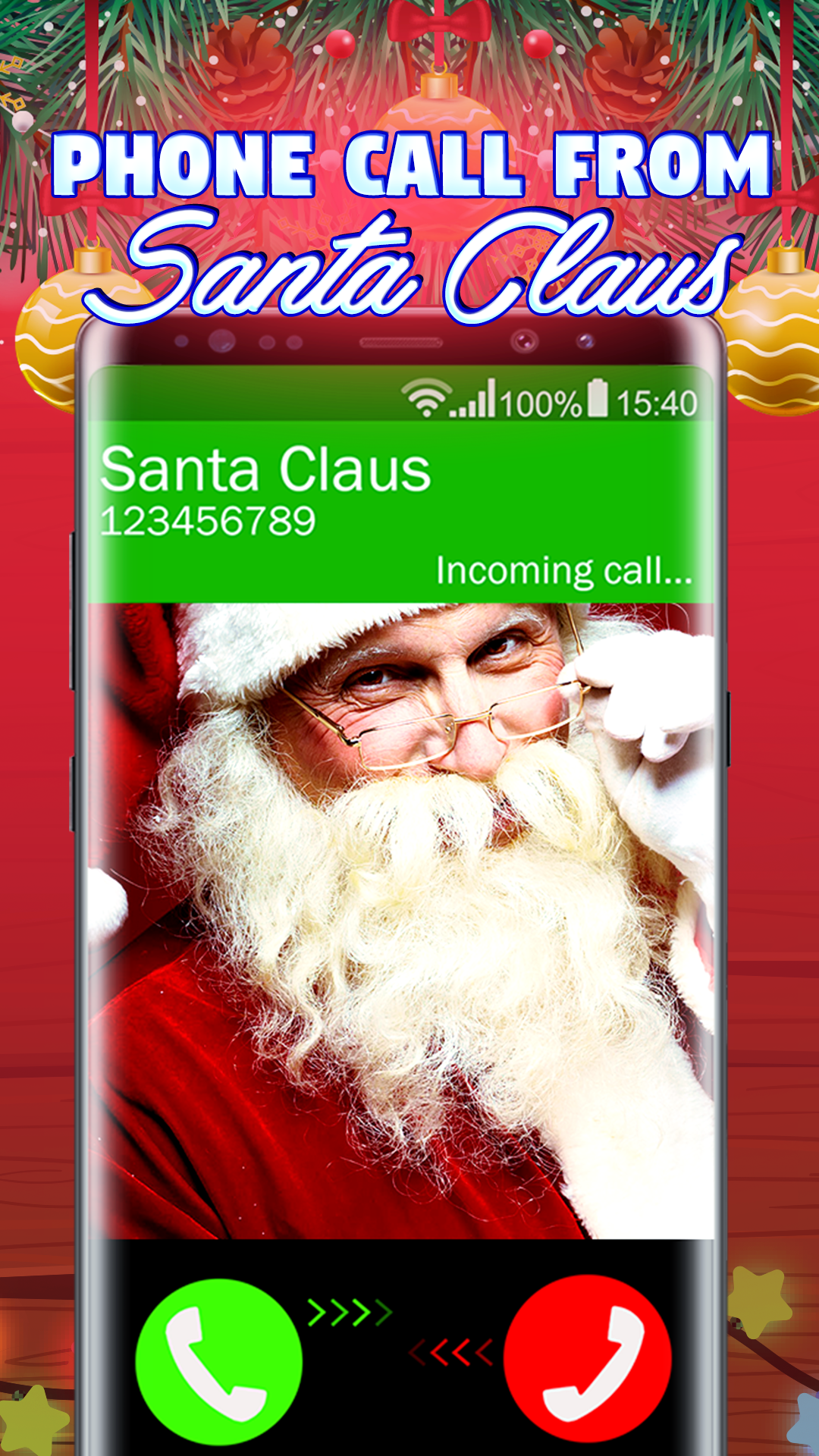 اسکرین شات 2 برنامه Answer call from Santa Claus (