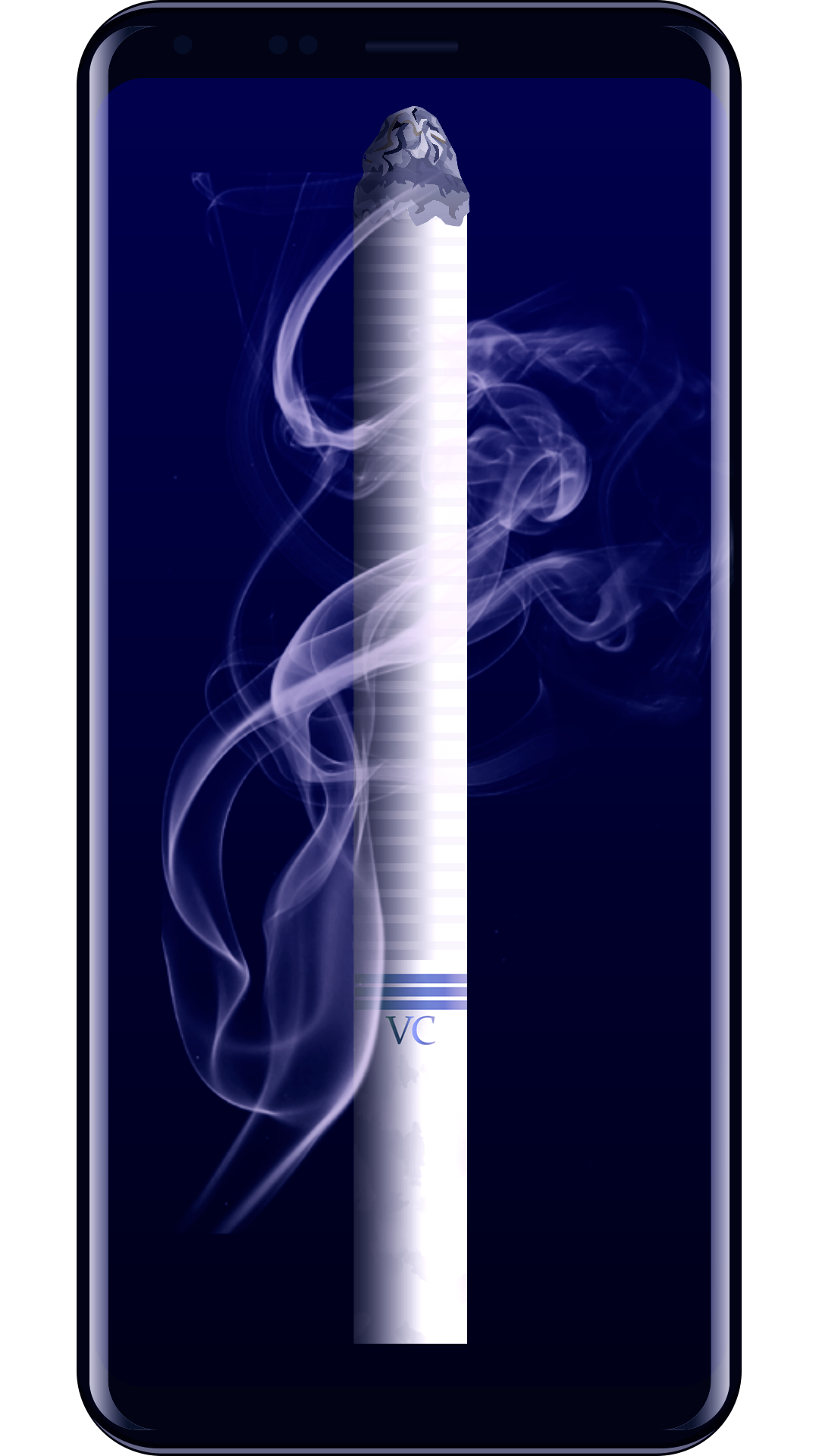 اسکرین شات 1 برنامه Virtual cigarette for smokers