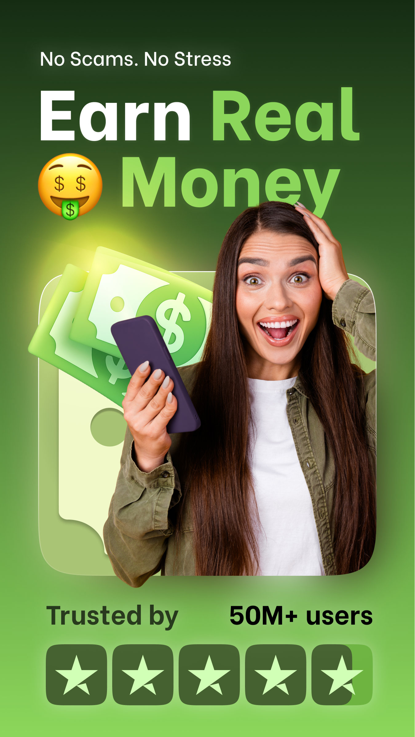 اسکرین شات 1 برنامه Make Money: Play & Earn Cash