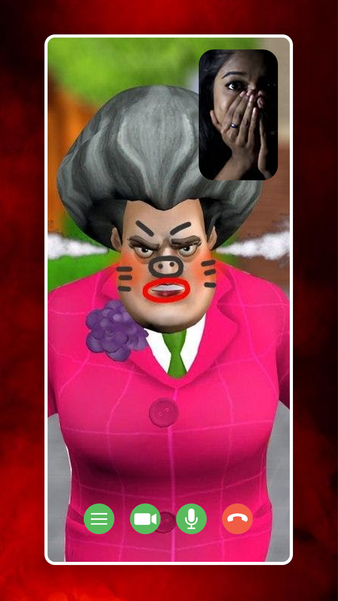 اسکرین شات 5 برنامه Scary Granny Calling - Fake vi