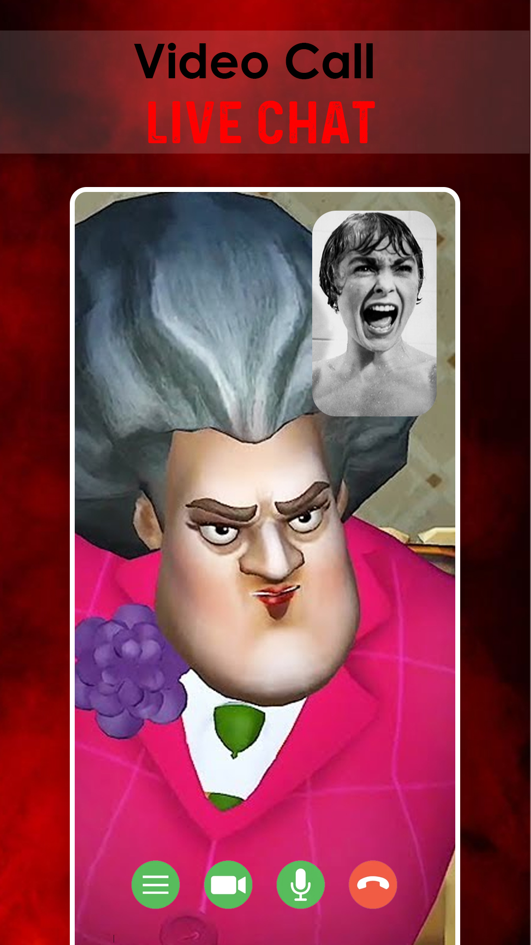 اسکرین شات 2 برنامه Scary Granny Calling - Fake vi