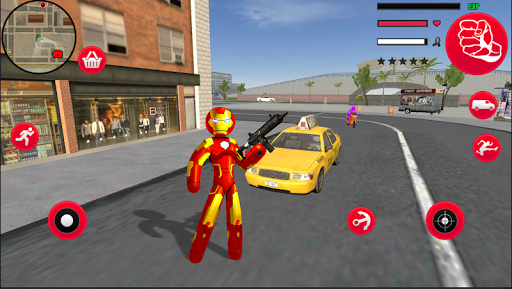 اسکرین شات 4 بازی Stickman Iron Rope Hero Gangstar Crime