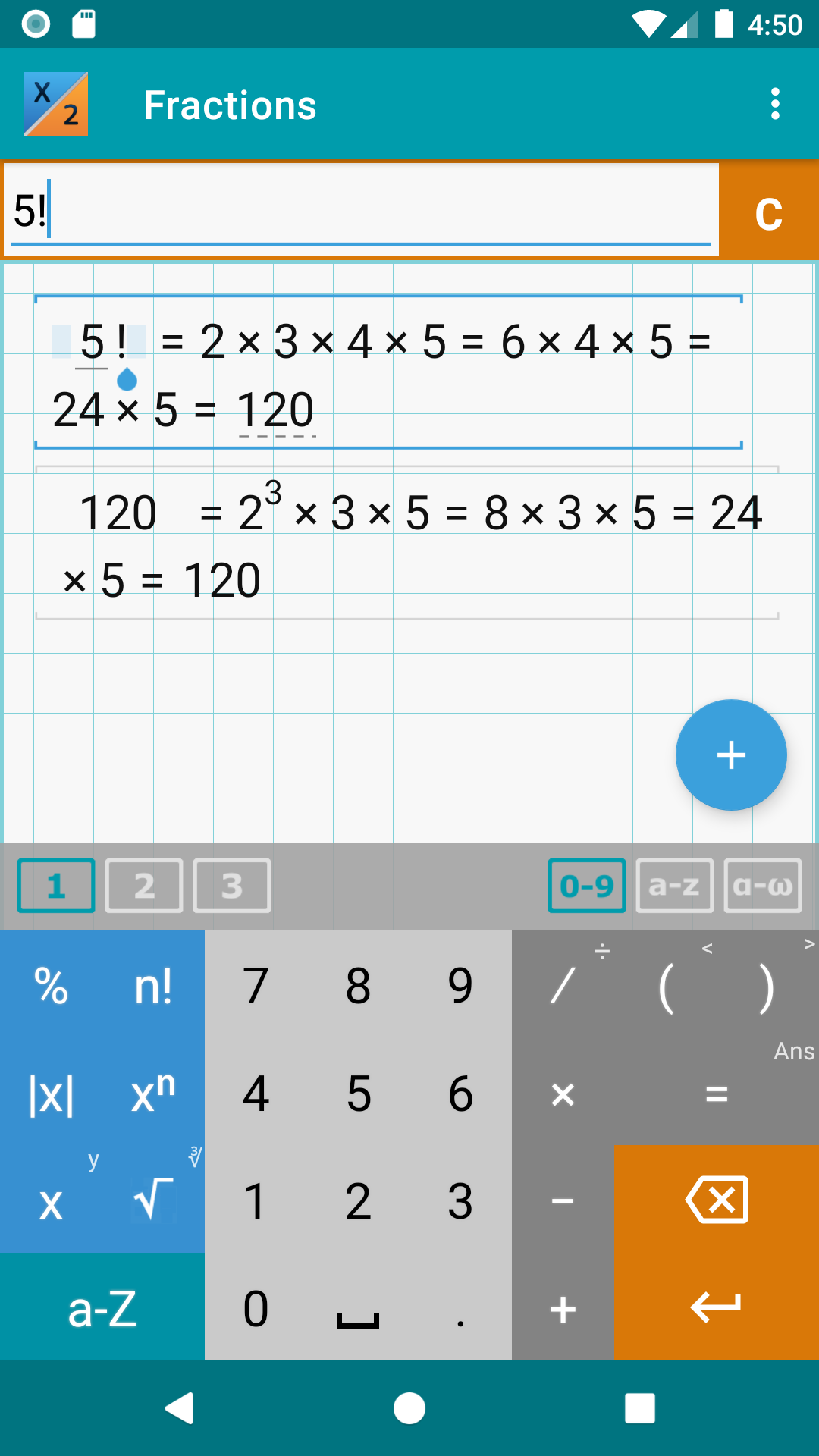 اسکرین شات 3 برنامه Fraction Calculator + Math