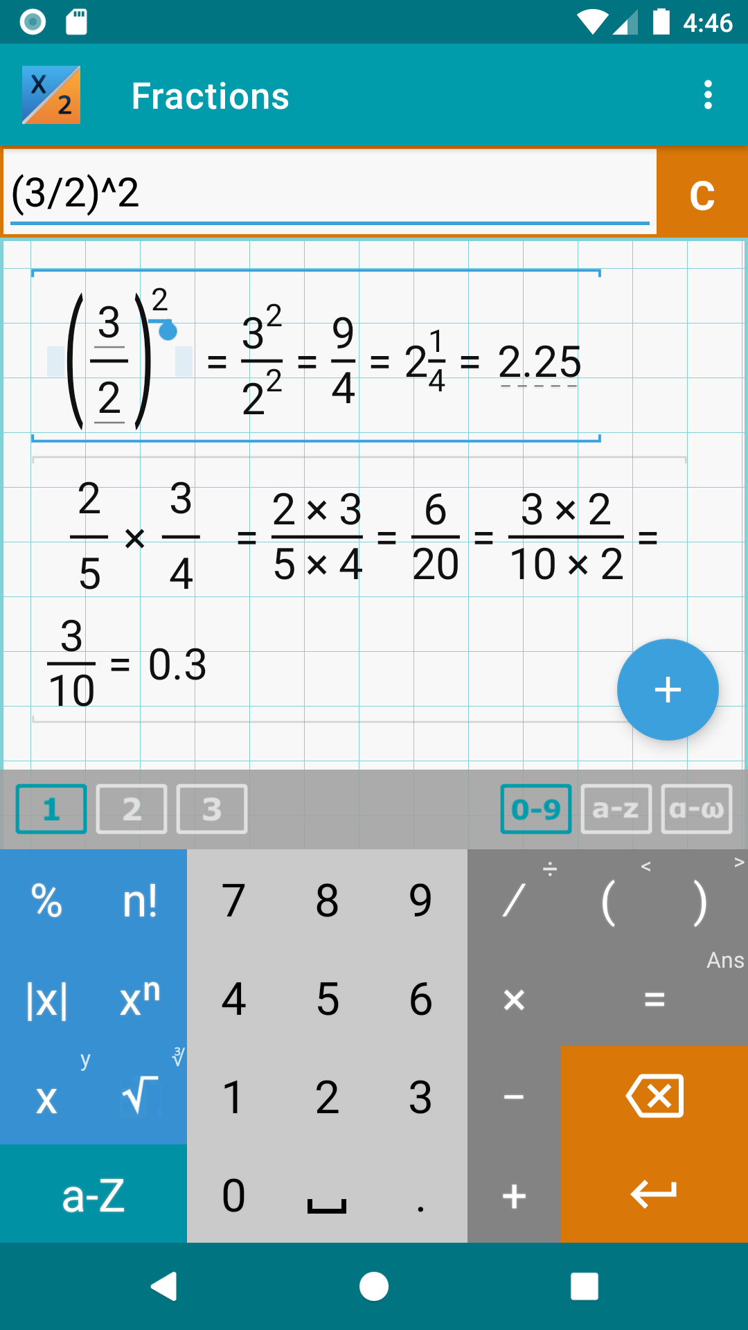 اسکرین شات 2 برنامه Fraction Calculator + Math