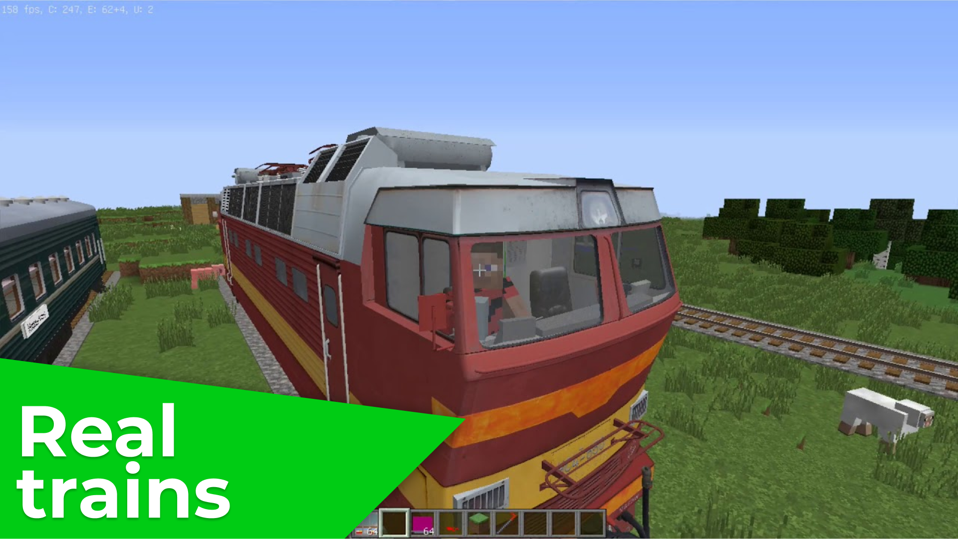 اسکرین شات 1 برنامه Trains for Minecraft