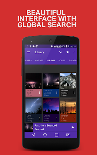 اسکرین شات 2 برنامه Mp3 Music Player
