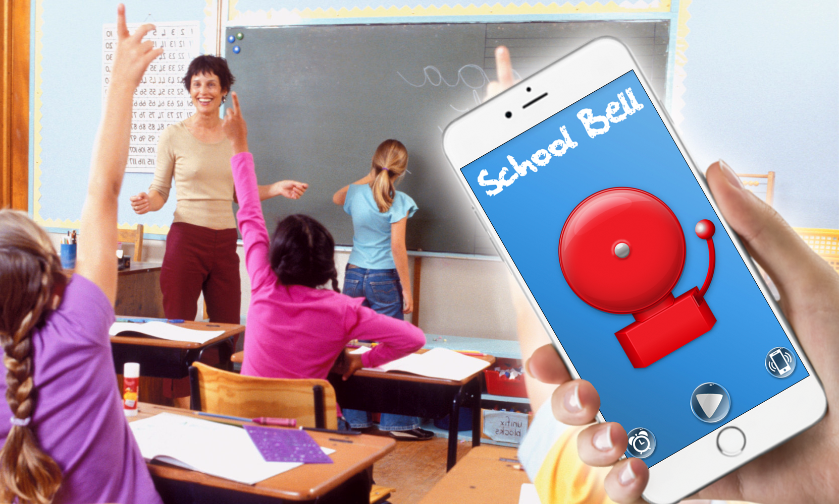 اسکرین شات 1 برنامه Simulate school bell