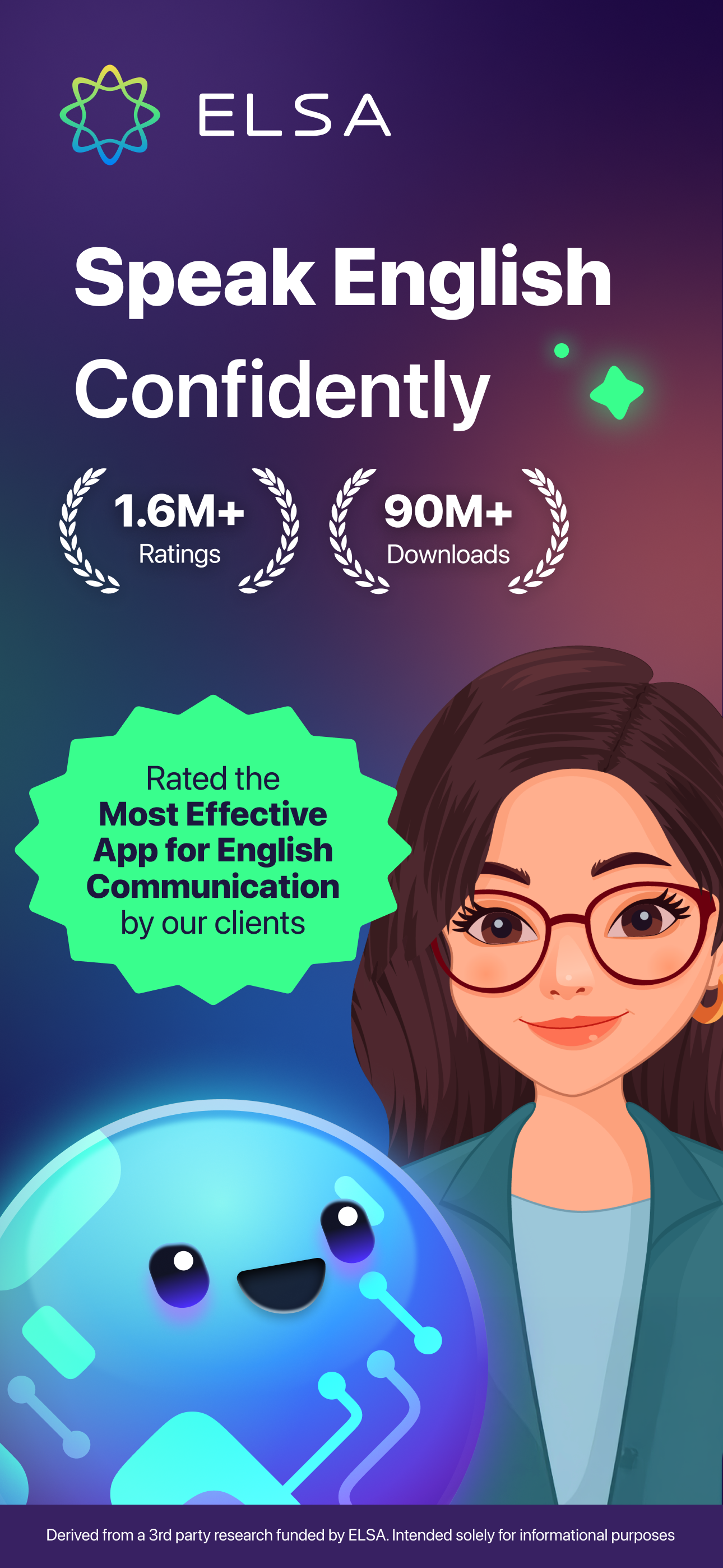 اسکرین شات 1 برنامه ELSA Speak: English Learning