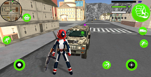 اسکرین شات 1 بازی Superhero Stickman Rope Hero Gangstar Mafia