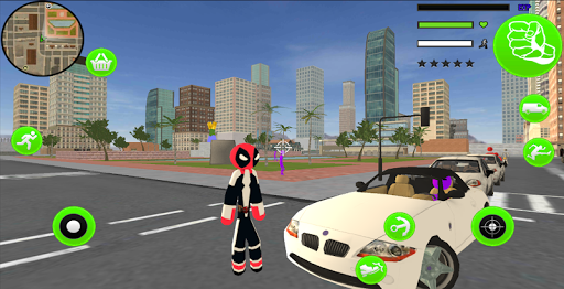 اسکرین شات 4 بازی Superhero Stickman Rope Hero Gangstar Mafia