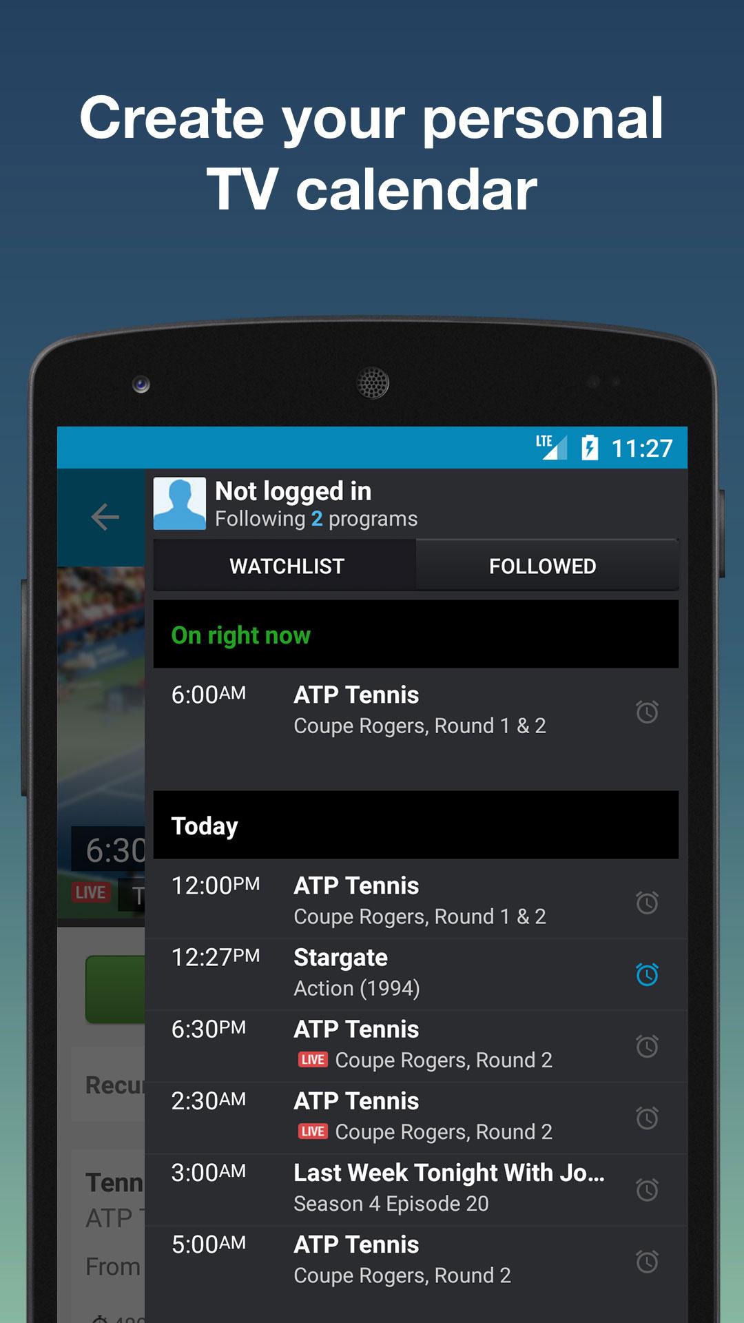 اسکرین شات 2 برنامه tvgenius.com - US TV Guide