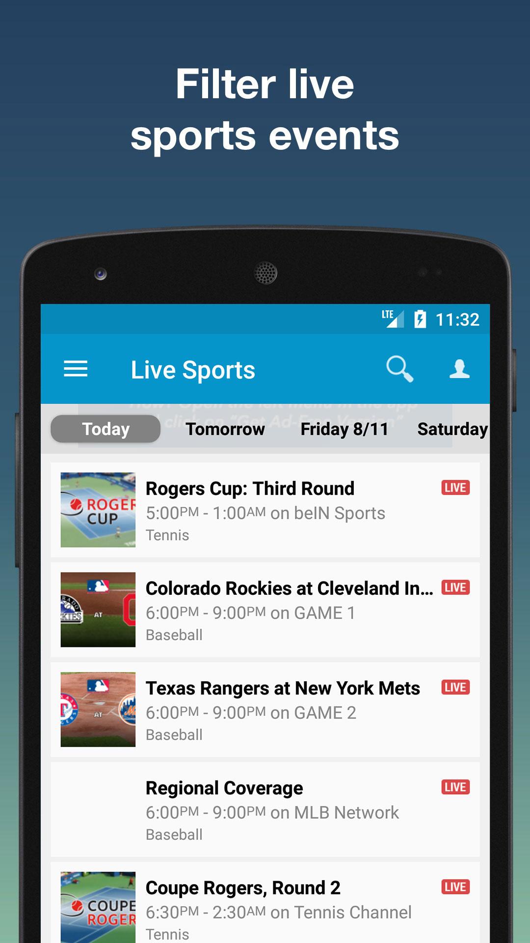 اسکرین شات 4 برنامه TV24: US TV Guide & Schedules
