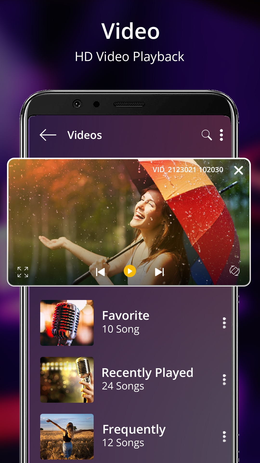 اسکرین شات 2 برنامه Music Player - MP3 Player
