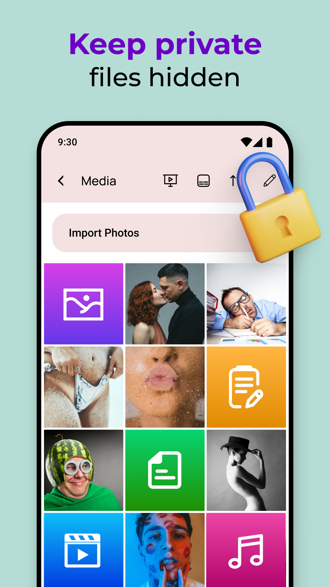اسکرین شات 4 برنامه Photo Lock App - Hide Pictures