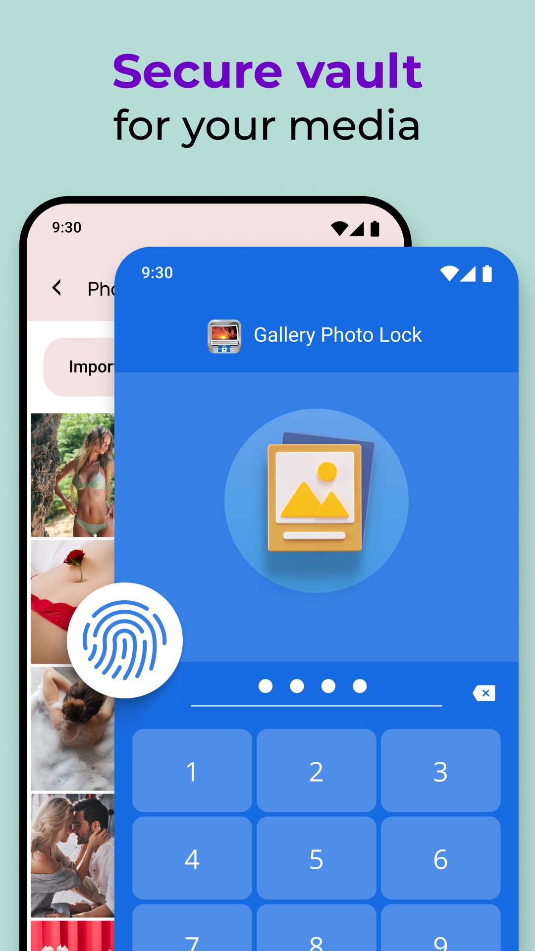 اسکرین شات 3 برنامه Photo Lock App - Hide Pictures