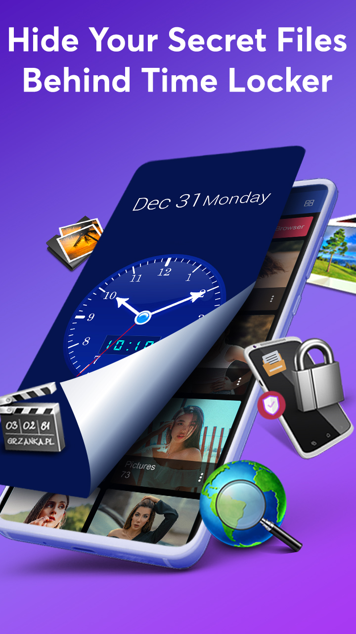اسکرین شات 1 برنامه Time Private Photo Locker App