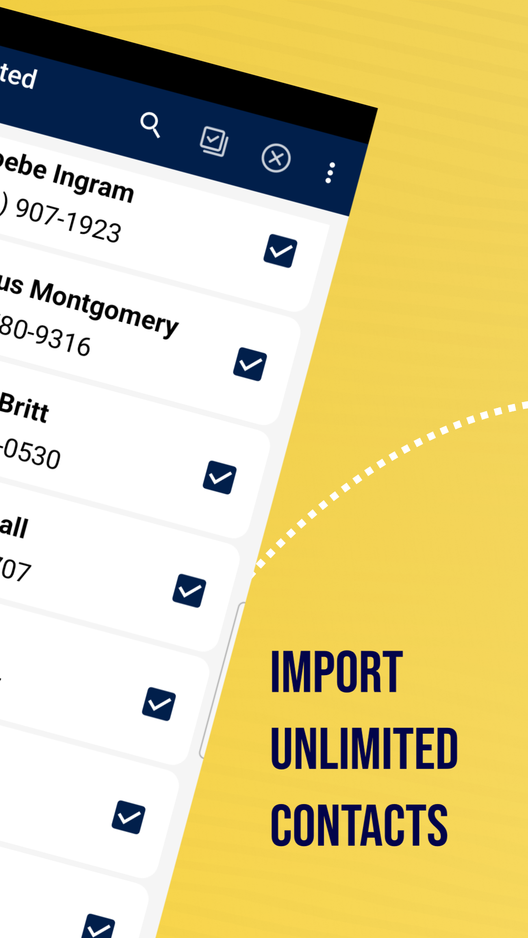 اسکرین شات 2 برنامه Vcf File Contact Import