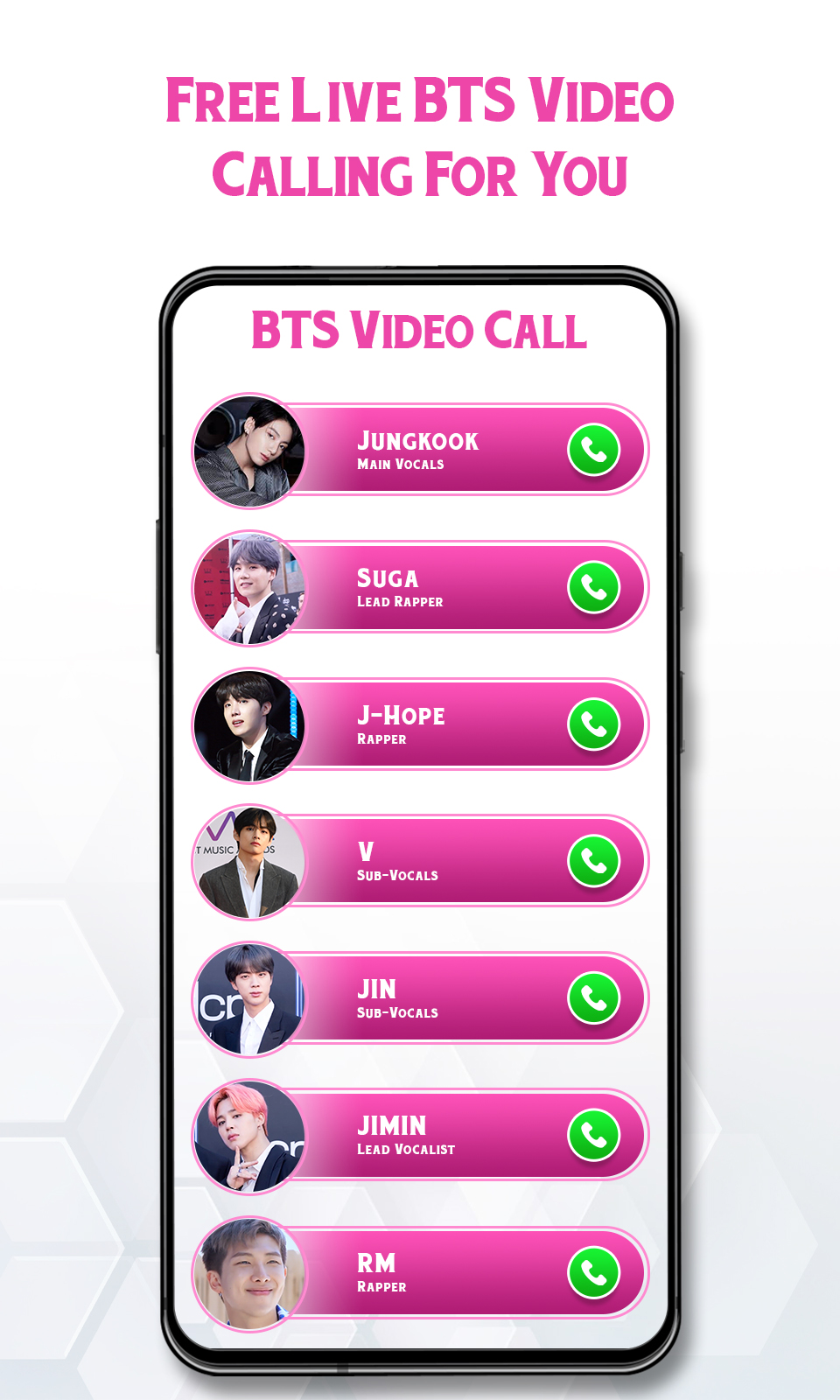 اسکرین شات 2 برنامه BTS Video Call - Call and Chat