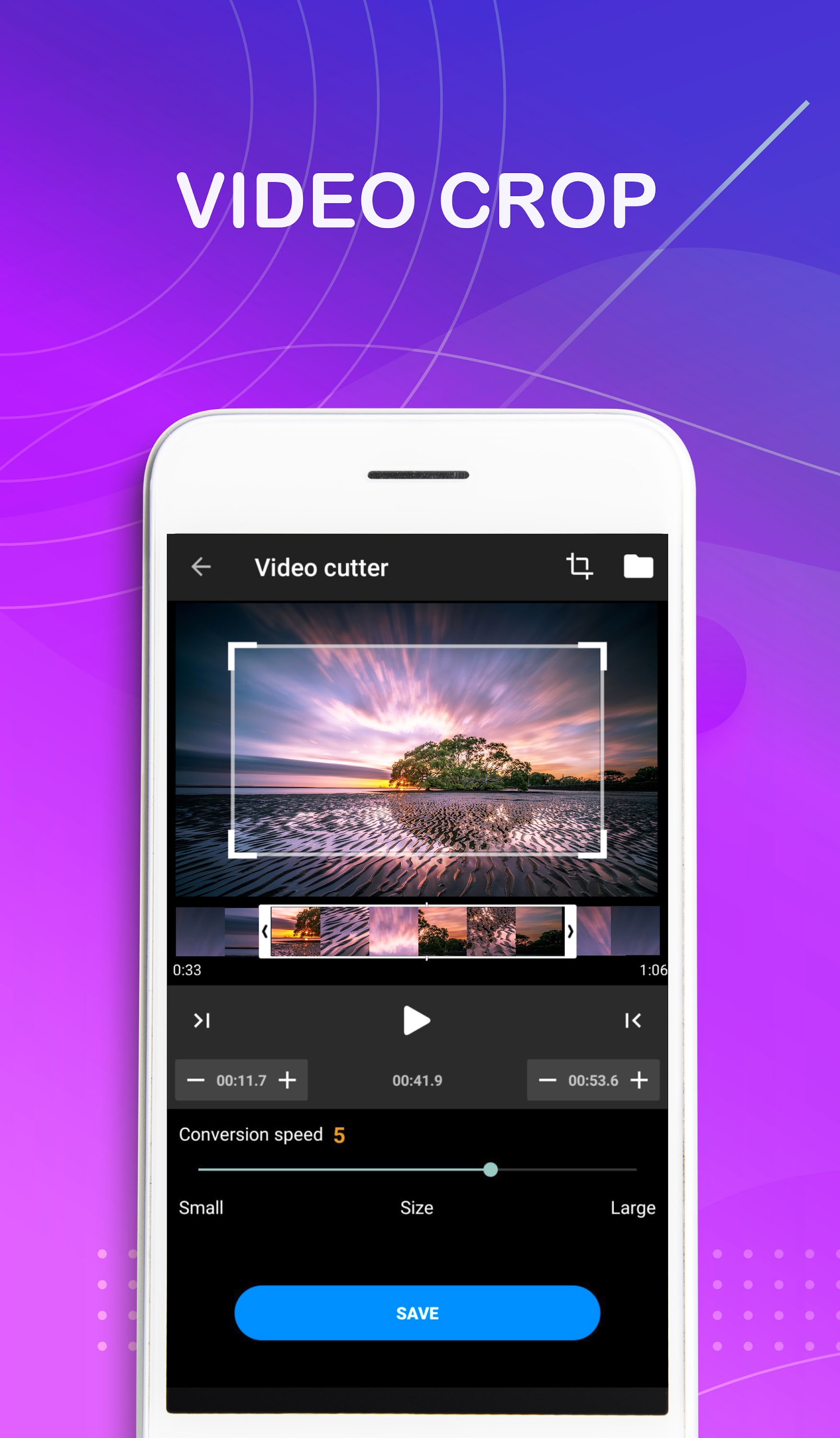 اسکرین شات 2 برنامه Video Crop & Trim (Video Cut)