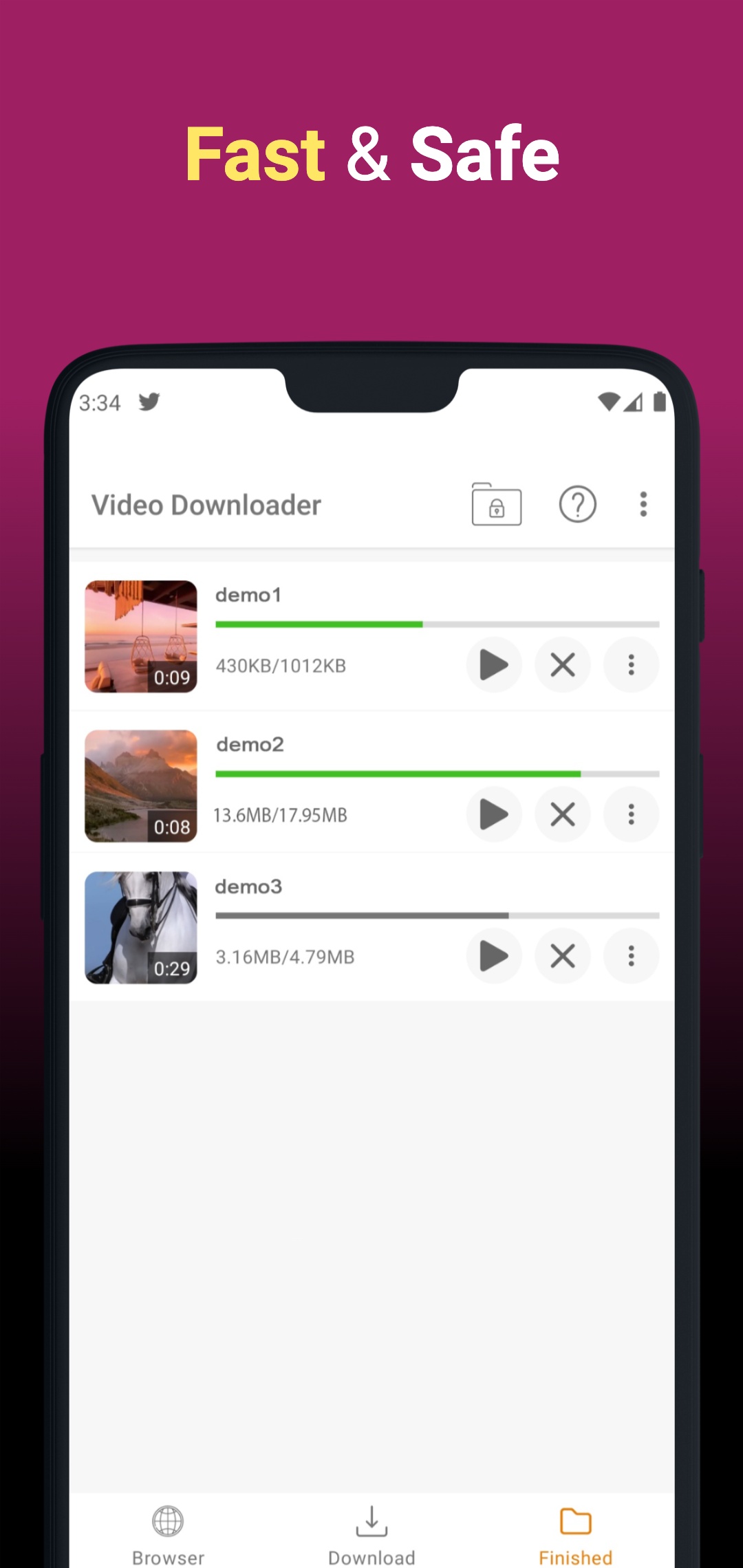 اسکرین شات 6 برنامه Video Downloader & Save Videos