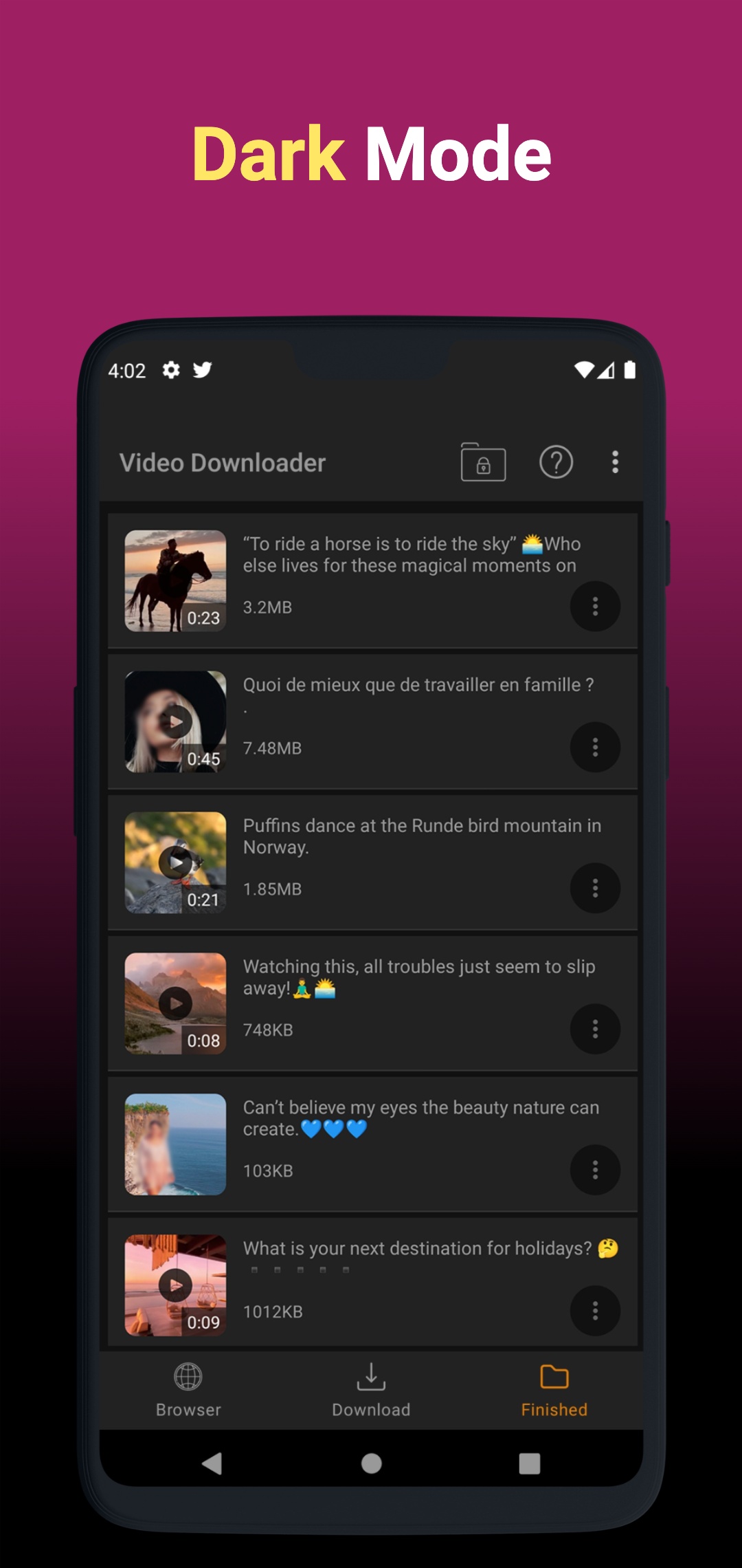 اسکرین شات 8 برنامه Video Downloader & Save Videos