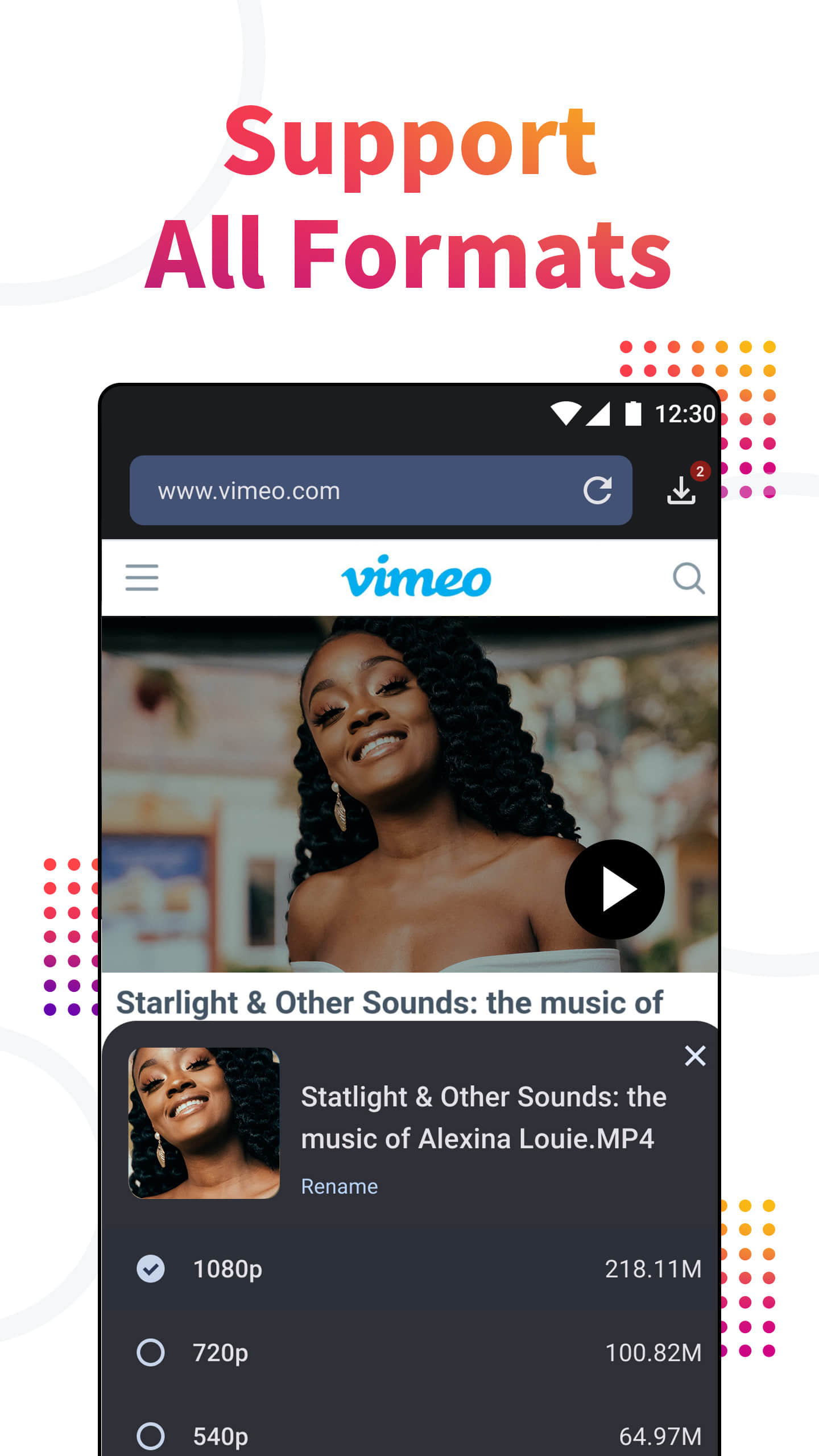 اسکرین شات 5 برنامه Video downloader, download app