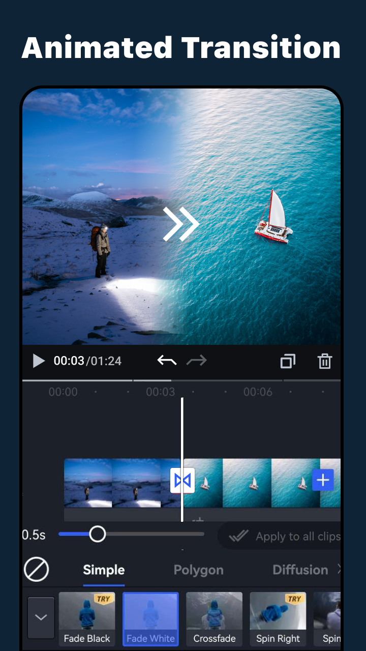 اسکرین شات 4 برنامه OviCut - Smart Video Editor