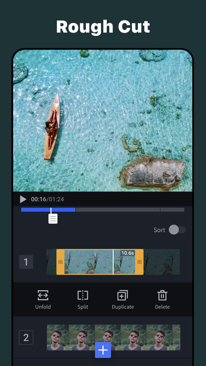 اسکرین شات 2 برنامه OviCut - Smart Video Editor