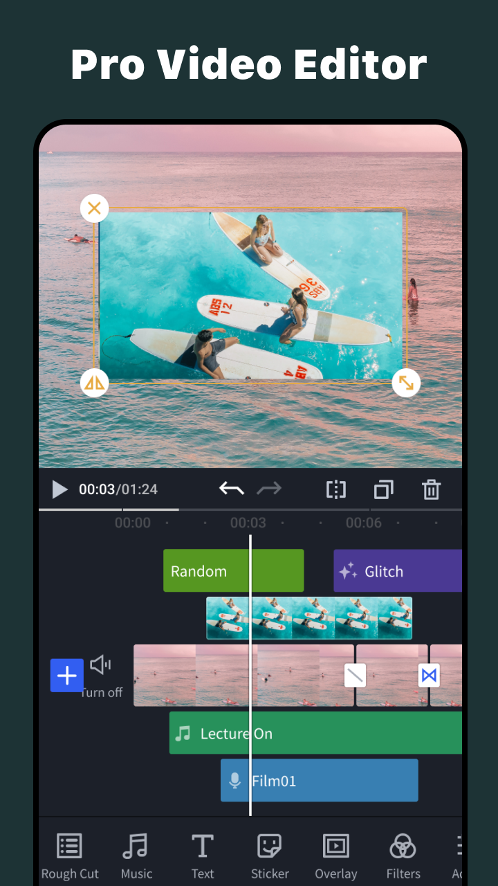 اسکرین شات 1 برنامه OviCut - Smart Video Editor